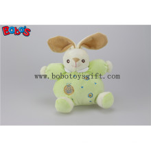 5.9 "seguridad toddle juguetes de peluche verde conejo conejito bebé juguete con anillo traqueteo